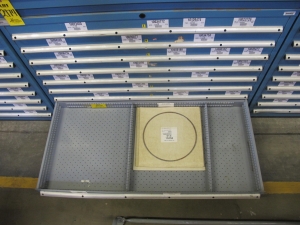 LISTA HEAVY DUTY 9-DRAWER PARTS CABINET W/ CONTENTS (W-50) LOADING & HANDLING FEE $25-